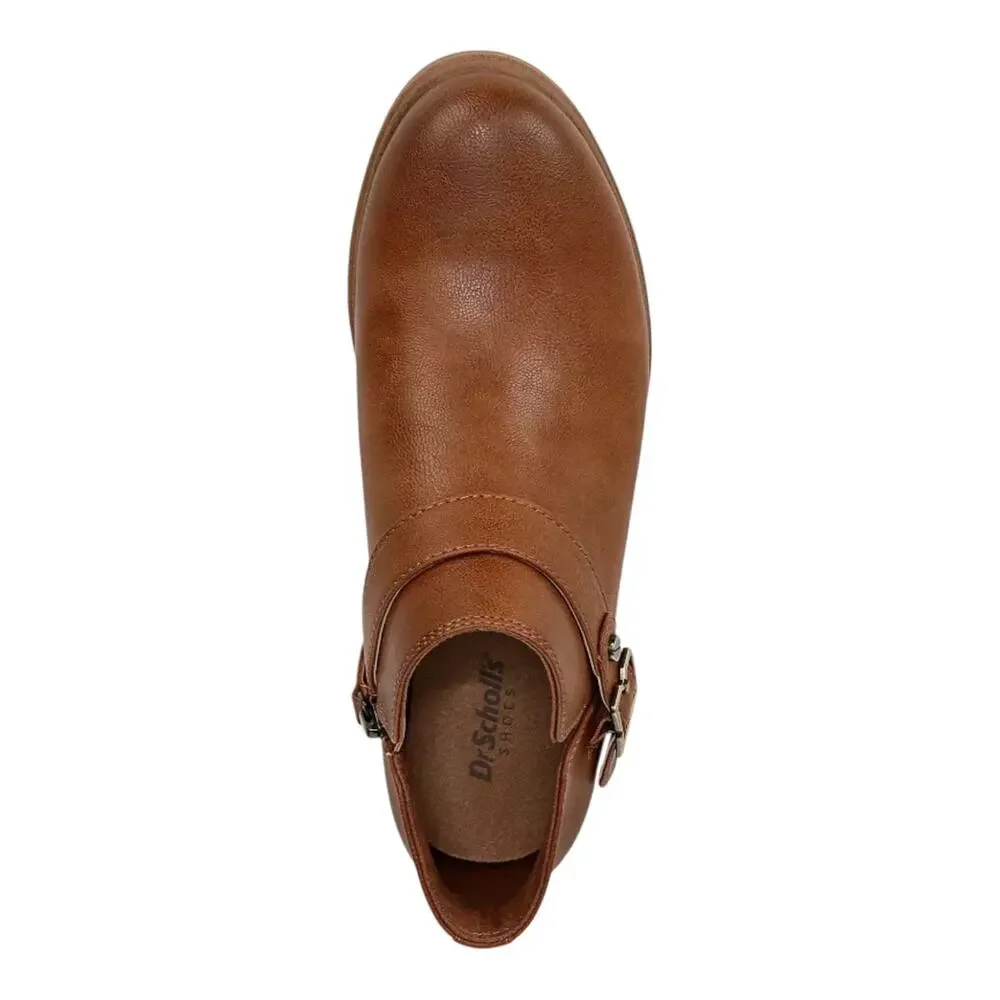 Dr. Scholl's Women’s Hello-Shootie Buckled Shooties Brown Size 8 1/2 M